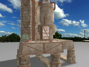 waste plant construction 3D Model