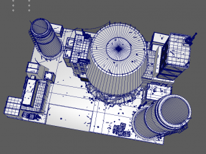 waste plant construction Modèle 3D