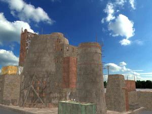 waste plant construction 3D Model