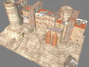 waste plant construction 3D Модель