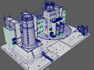waste plant construction 3D Модель
