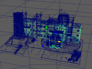 waste plant construction 3D Модель