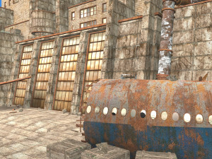 waste plant construction old factory 3Dモデル
