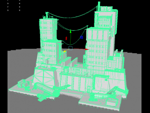 waste plant construction old factory 3D 모델