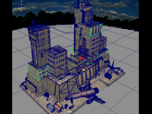 waste plant construction old factory 3D 모델