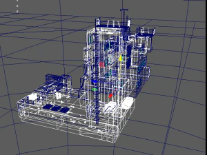waste plant construction 3D Model