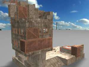 waste plant construction 3D Model