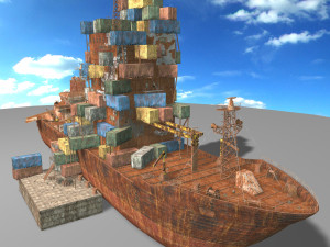 waste plant construction 3Dモデル