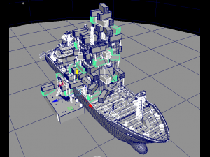 waste plant construction Modelo 3D