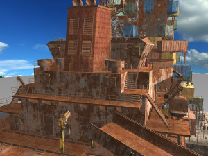 waste plant construction Modelo 3D