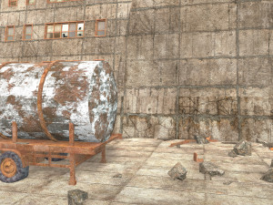 waste plant construction 3Dモデル