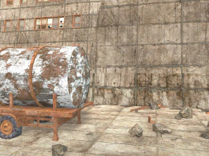 constru&ccedil;&atilde;o de usina de res&iacute;duos Modelo 3D