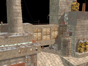 waste plant construction 3D Model