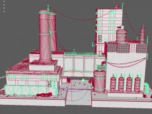 waste plant construction Modelo 3D