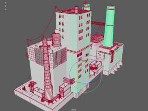 waste plant construction Modelo 3D