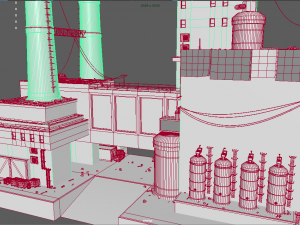 waste plant construction Modelo 3D