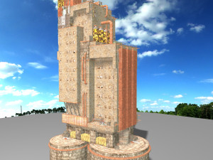 waste plant construction Modelo 3D