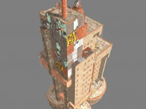 waste plant construction 3D Model