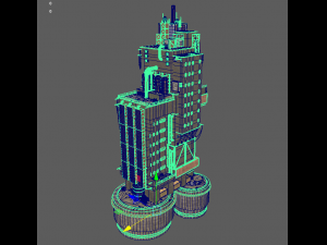 waste plant construction Modelo 3D