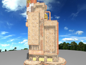 waste plant construction Modelo 3D