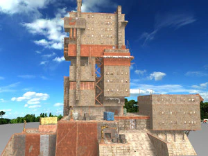 waste plant construction 3D Model