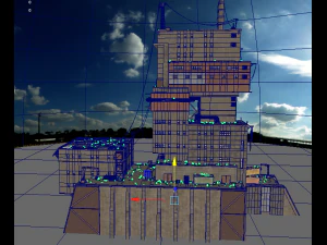 waste plant construction 3D Model