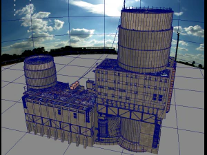 waste plant construction 3D Model