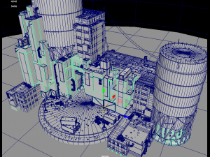 waste plant construction Modelo 3D