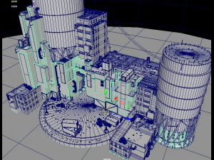 waste plant construction 3D Model