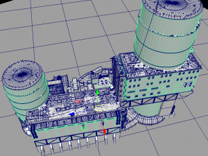 waste plant construction Modelo 3D