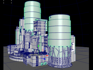 waste plant construction Modelo 3D