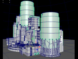 waste plant construction 3D Model
