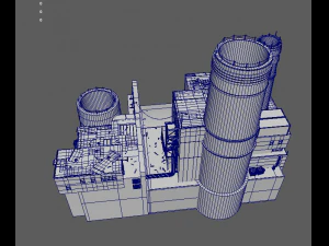 waste plant construction 3D Model