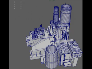 waste plant construction 3D Model