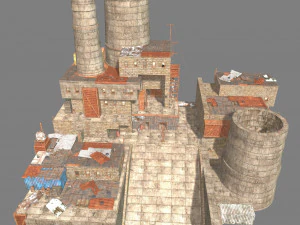 waste plant construction 3D Model
