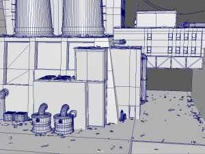waste plant construction Modelo 3D