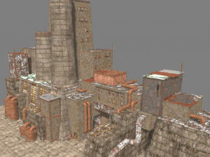 waste plant construction 3D Model