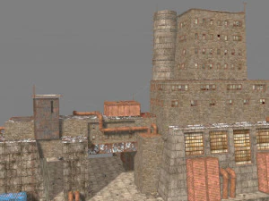 waste plant construction 3D Model