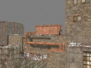 waste plant construction 3D Model