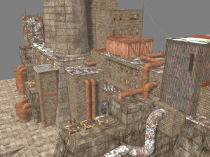 waste plant construction 3D Model