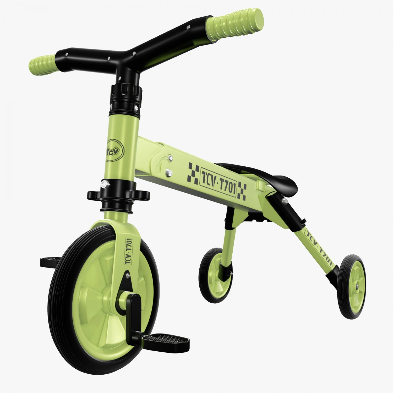 kids bike with three wheels 3D Model .c4d .max .obj .3ds .fbx .stl .blend 