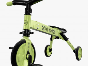 바퀴가 3개 달린 어린이용 자전거 3D 모델