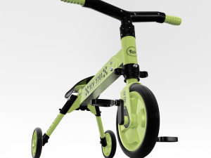 kids bike with three wheels 3D Модель