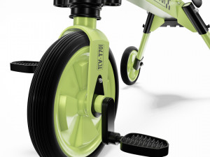 kids bike with three wheels 3D Модель