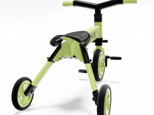 kids bike with three wheels 3D Model