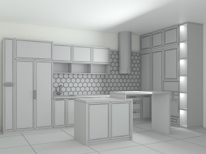 kitchen no 3 Model 3D