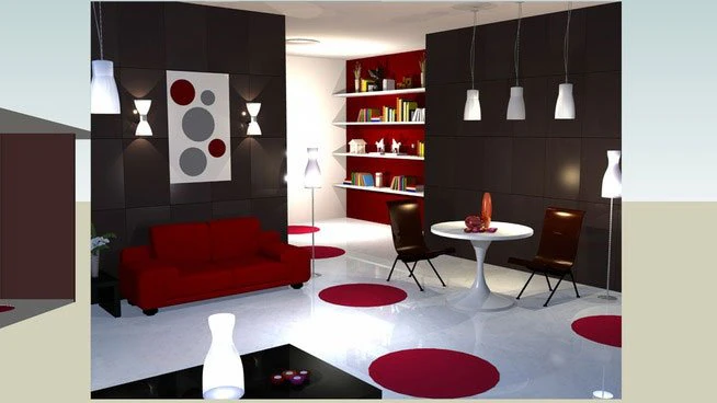кімната 3D Модель .c4d .max .obj .3ds .fbx .stl .blend 