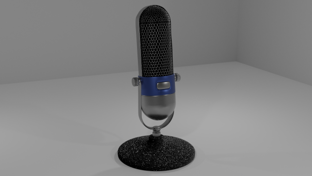 microphone Modello 3D .c4d .max .obj .3ds .fbx .stl .blend 