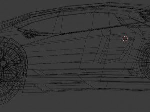 low poly car lamborgini reventon stylised Modello 3D