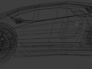 carro baixo poli lamborghini reventon estilizado Modelo 3D